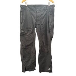 LL Bean Misses Snow Pants Black Size L Reg Waterproof Winter Ski Pants 500011